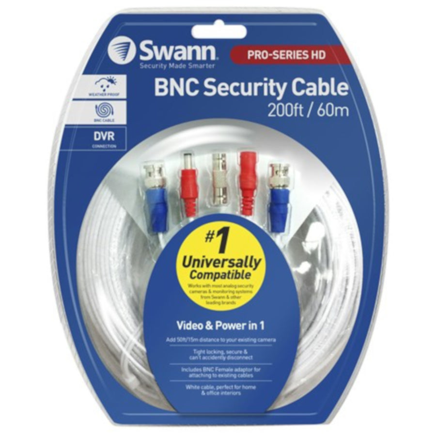 Swann Video Power 60m Extension Includes BNC female adaptor