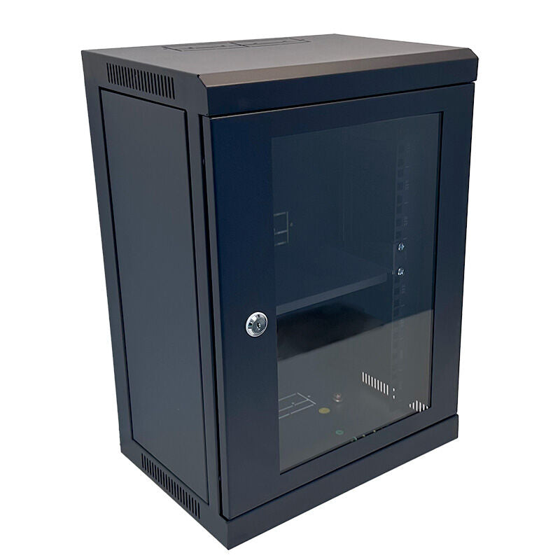 10'' 9RU 250mm Pre-assembled Wall-Mount Data Cabinet – Bourne Electronics