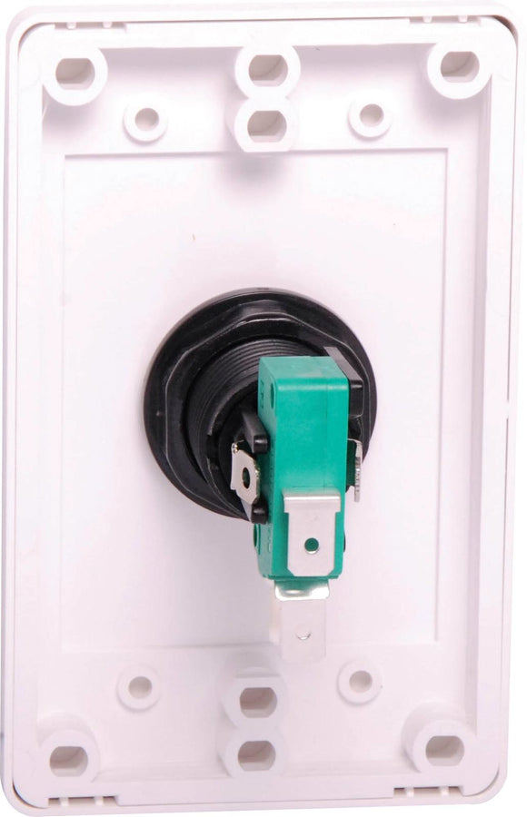 Dynalink Push To Open Wallplate With Green LED Pushbutton Switch