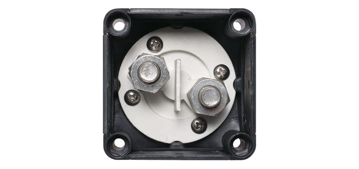 Rotary On-Off Isolator Switch for High Current DC Circuits and Battery Banks