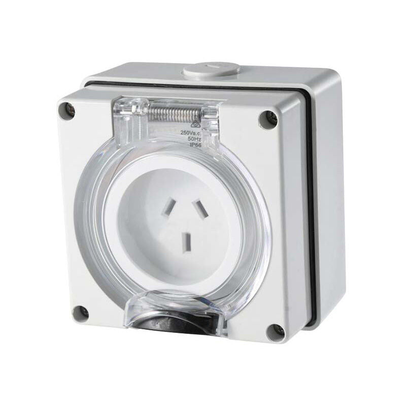3 Pin Flat Industrial Socket 15A – Bourne Electronics