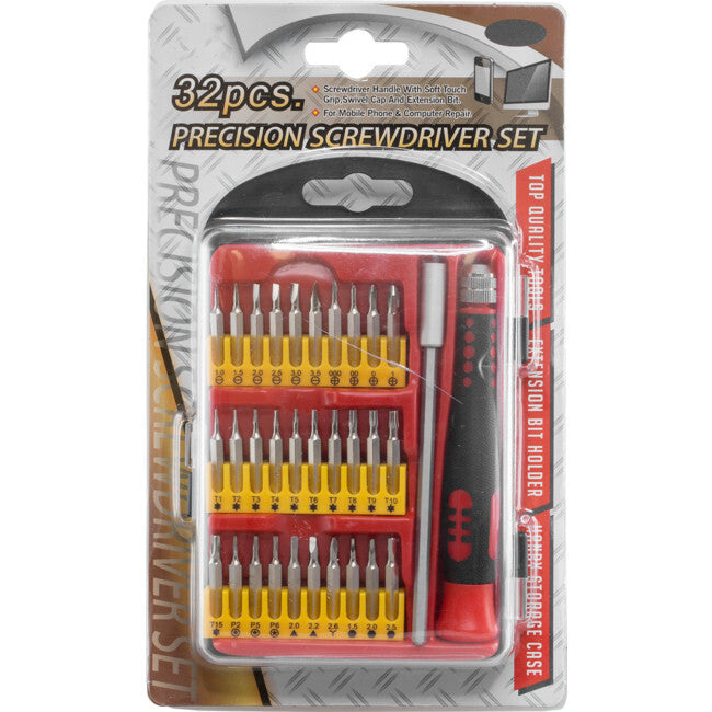 DOSS SDP32 32Piece Precision Screwdriver Set inc Philips Torx HEX Tripoint Bits