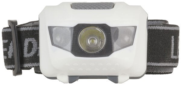 3W White LED Head Torch with Two Red LEDs and Adjustable Band Multi-Function