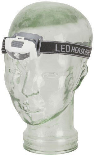 3W White LED Head Torch with Two Red LEDs and Adjustable Band Multi-Function