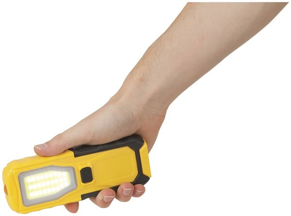 Multiple Mount LED Worklight Array of 27 LEDs Yellow with Soft Black Hand Grip