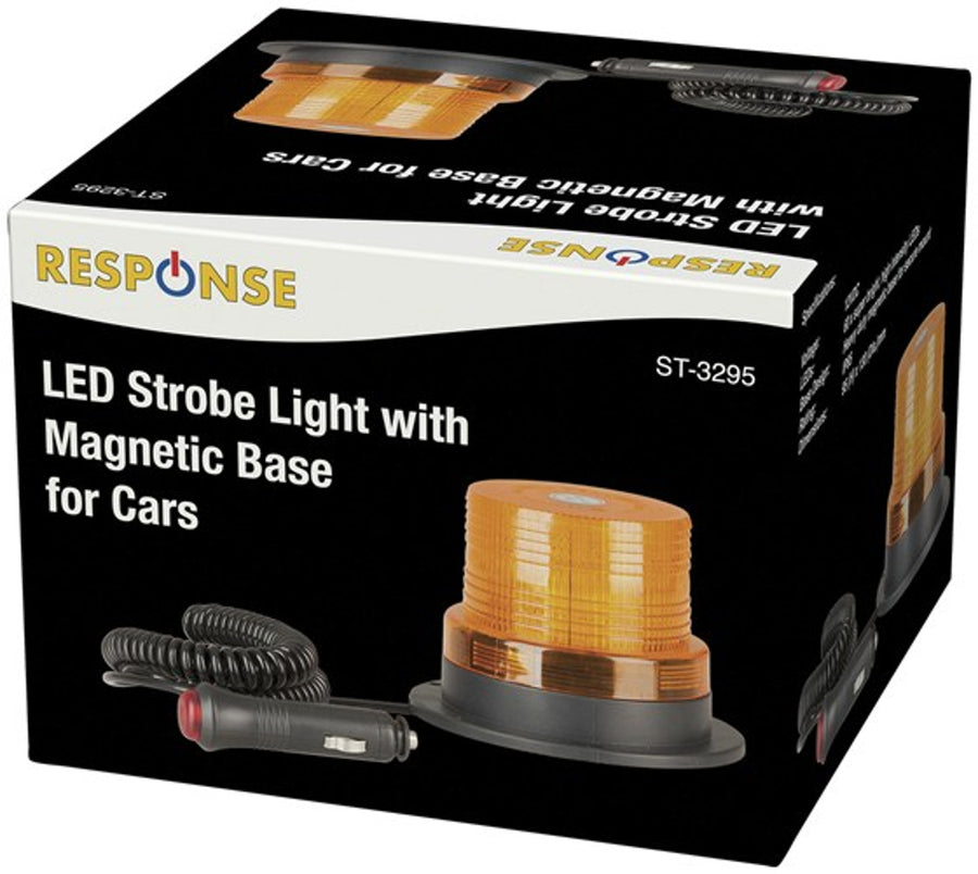 Response 12VDC Orange LED Strobe Light Emergengy Becon with Magnetic Base