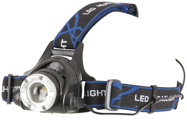 TECHLIGHT Cree XML 550 Lumen Rechargeable Head Torch with Adjustable Beam