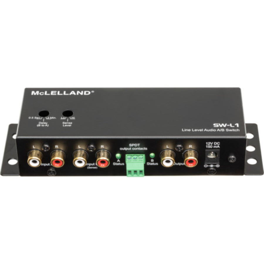 McLELLAND SW-L1 Line Level Audio AB Switch Box Inc Power Supply