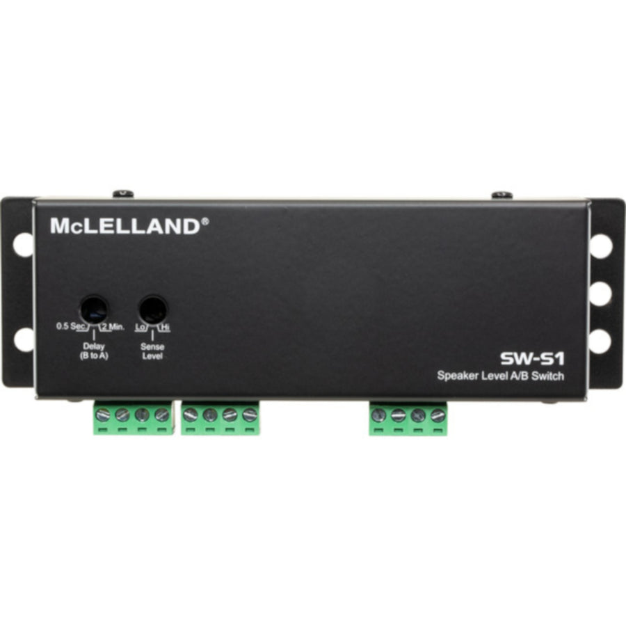 McLELLAND SW-S1 Speaker Level Audio AB Switch Box includes External Power Supply