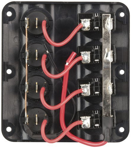 Marine Switch Panels with Circuit Breakers rocker switches have 4.8 QC tabs