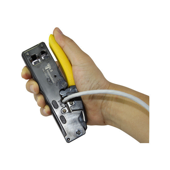 T3 innovation T10210 Pro RJ-45 RJ-12 Combination Crimper Stripper & Cable Cutter