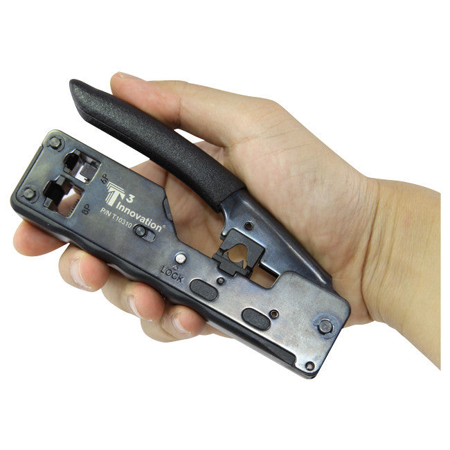 T3 Innovation T10310 10GIG RJ Crimping Tool for CAT6A Modular Plug Connectors