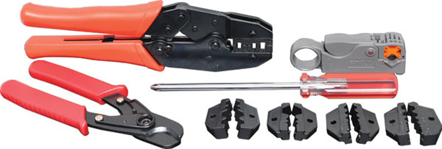 Universal Ratchet Coaxial Crimping Kit