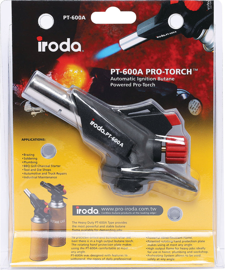 Iroda Max Gas Pro-Torch Head Blow Torch PT-600A with Hand Protection Plate