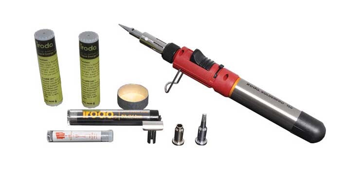 Iroda Solderpro 150-125W Gas Soldering Iron Kit Cartridge Powered 3.2mm Chisel Tip