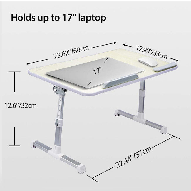 Avantree TB101L Neetto Large Foldable & Portable Laptop Table 60x33cm Grey