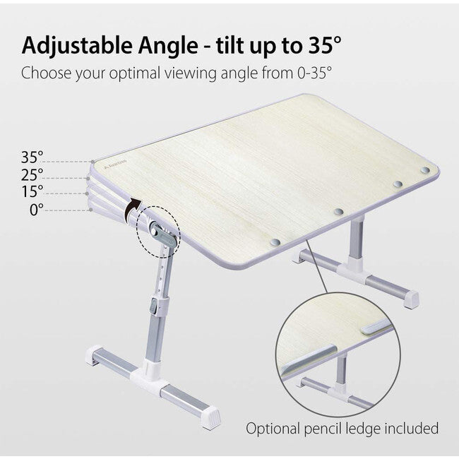 Avantree TB101L Neetto Large Foldable & Portable Laptop Table 60x33cm Grey