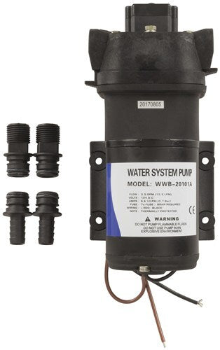 12VDC Economy Fresh Water Pump 13.2 Litres/min for camp showers