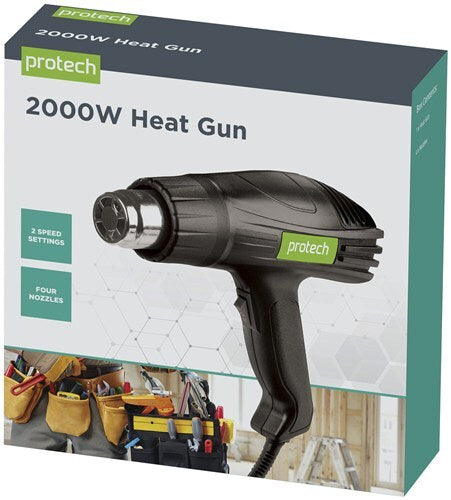 Protech 2000W 240V Adjustable Temperature Heat Gun Shape Plastic Tubing