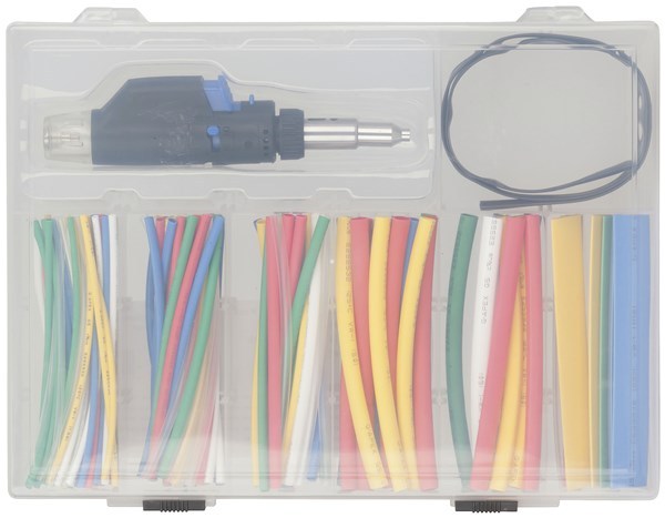 161 Piece Heatshrink Pack with Gas Powered Heat Blower