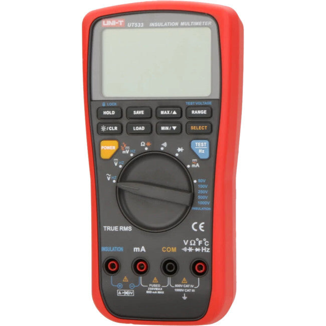 UNI-T UT533 True RMS Auto Ranging Insulation Resistance Temperature Multimeter