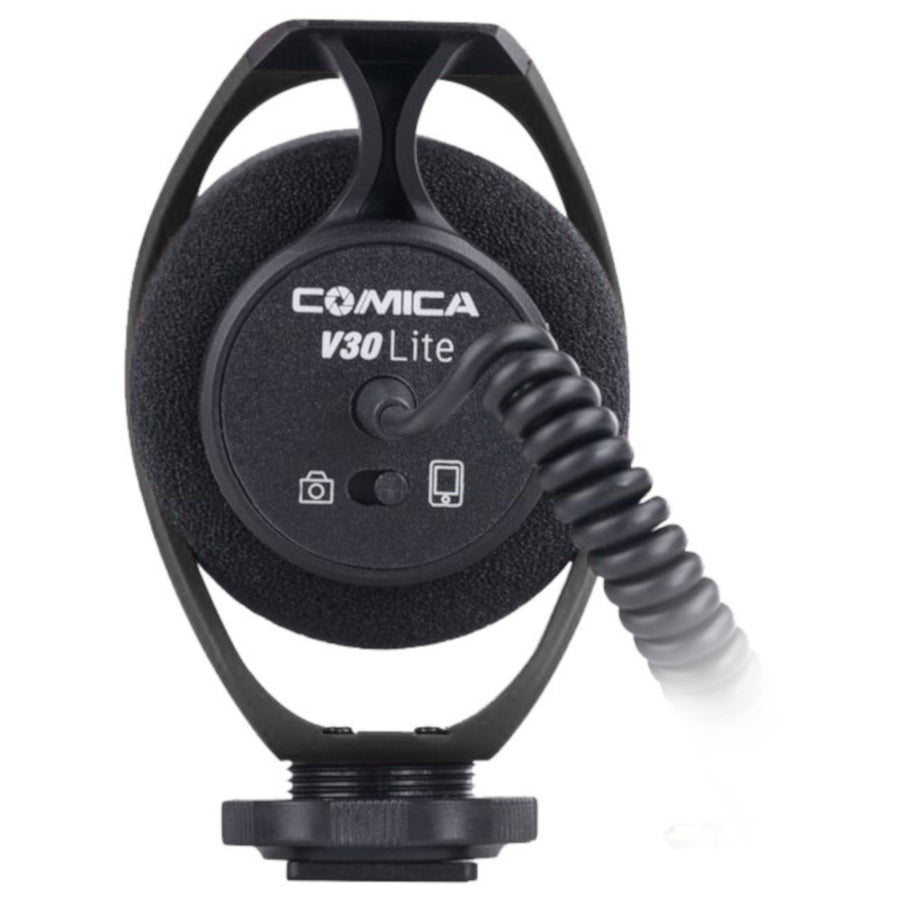 COMICA V30LITEB Directional On-Camera Condenser Shotgun Lite Microphone