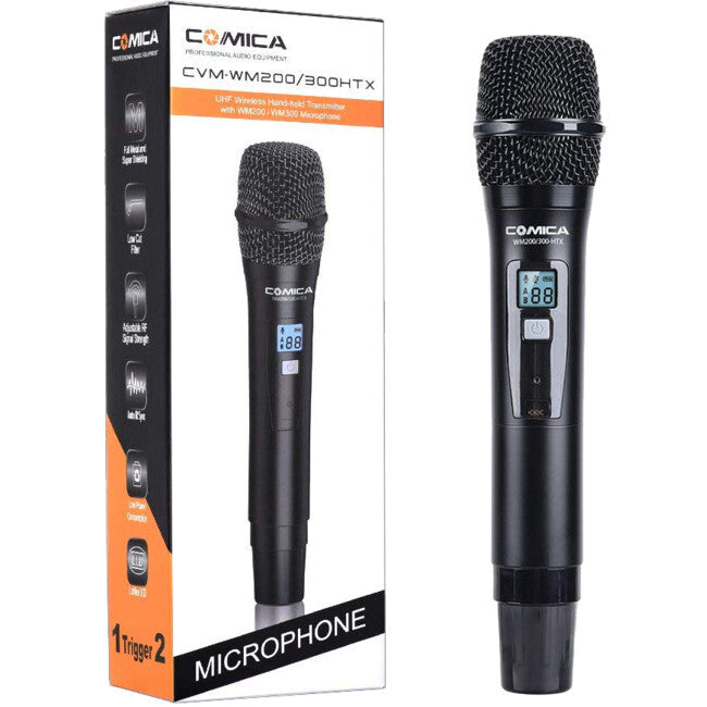 COMICA WM300HTX UHF Wireless Microphone One Transmitter Auto IR Sync