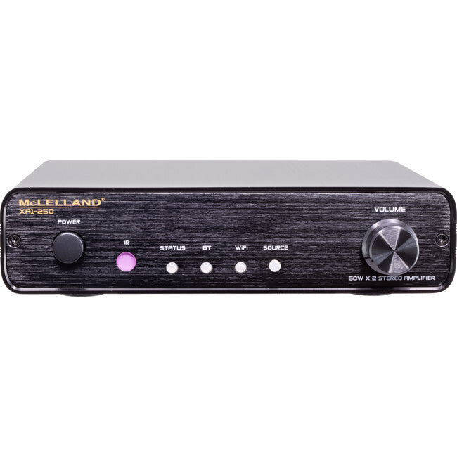 MCLELLAND XA1-250 ClassD 2 Channel 50W WIFI Bluetooth Remote Streaming Amplifier