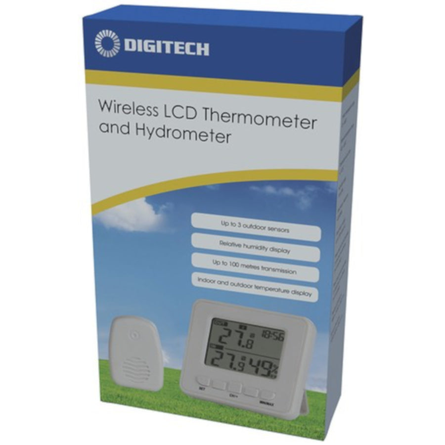 Digitech Indoor Outdoor LCD Display Wireless in and Out Thermometer or Hygrometer