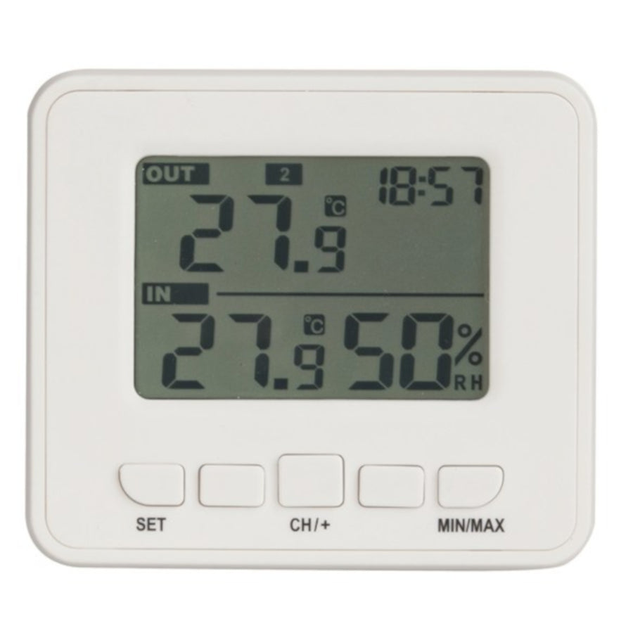 Digitech Indoor Outdoor LCD Display Wireless in and Out Thermometer or Hygrometer