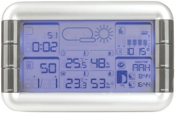 Digitech Wireless Weather Station with Outdoor Sensor Clock Alarm Barometer