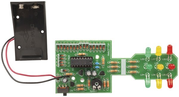 Duinotech Build 3D Traffic Lights Learn Solder Kit with 4017 integrated circuit