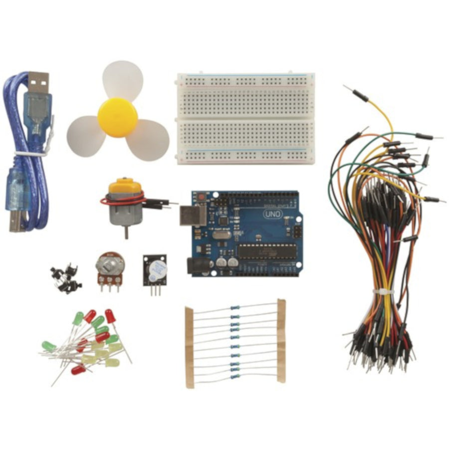 Duinotech Arduino Starter Kit include LED Resistors Switches Potentiometer Buzer