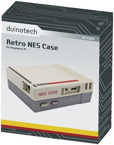 Duinotech Retro NES Case HDMI 3.5mm and micro USB power access with GPIO connector