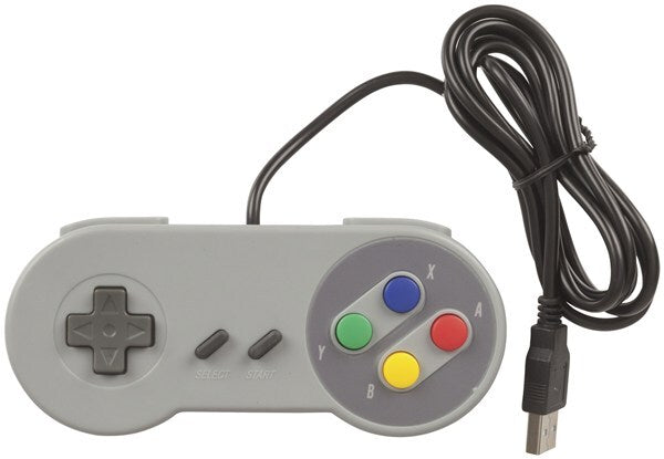 Retro NES Style Controller with A/B/X/Y Buttons Start select and direction controls