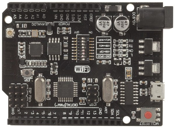 Arduino Uno with Wi-Fi dual boards