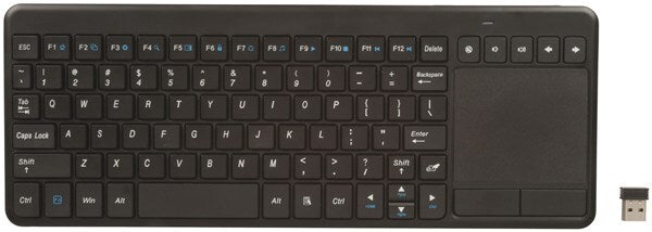 Nextech 12 Function and 5 Media Hotkeys Wireless All-in-One Keyboard and Touchpad