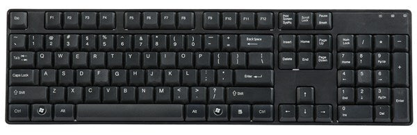 Nextech Black QWERTY USB Keyboard Compatible with Windows and Mac