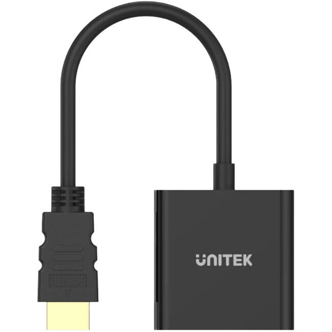 UNITEK HDMI TO VGA Adapter with 3.5mm Audio & USB Power port