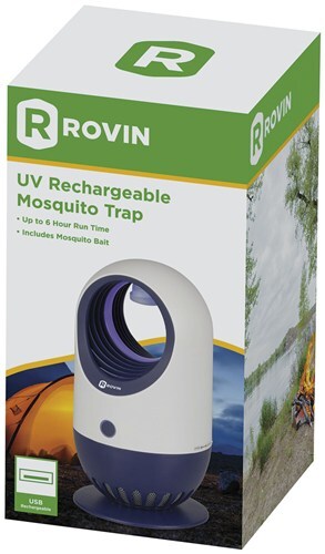 Rovin UV Rechargeable USB Mosquito Trap Includes Mosquito Bait