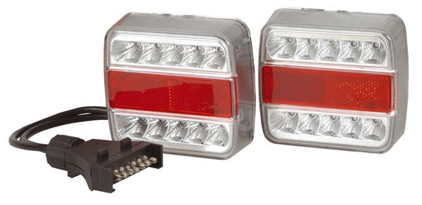 LED Trailer Light Kit Includes 2x trailer lights with pre-made 7m cable