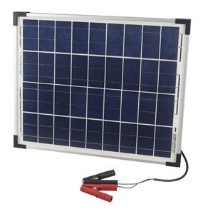 Powertech 12V 20W Solar Panel with Clip for small systems Farm equipment Caravan