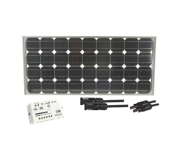 Powertech 80W Recreational Solar Package Deal Include panel regulator ...