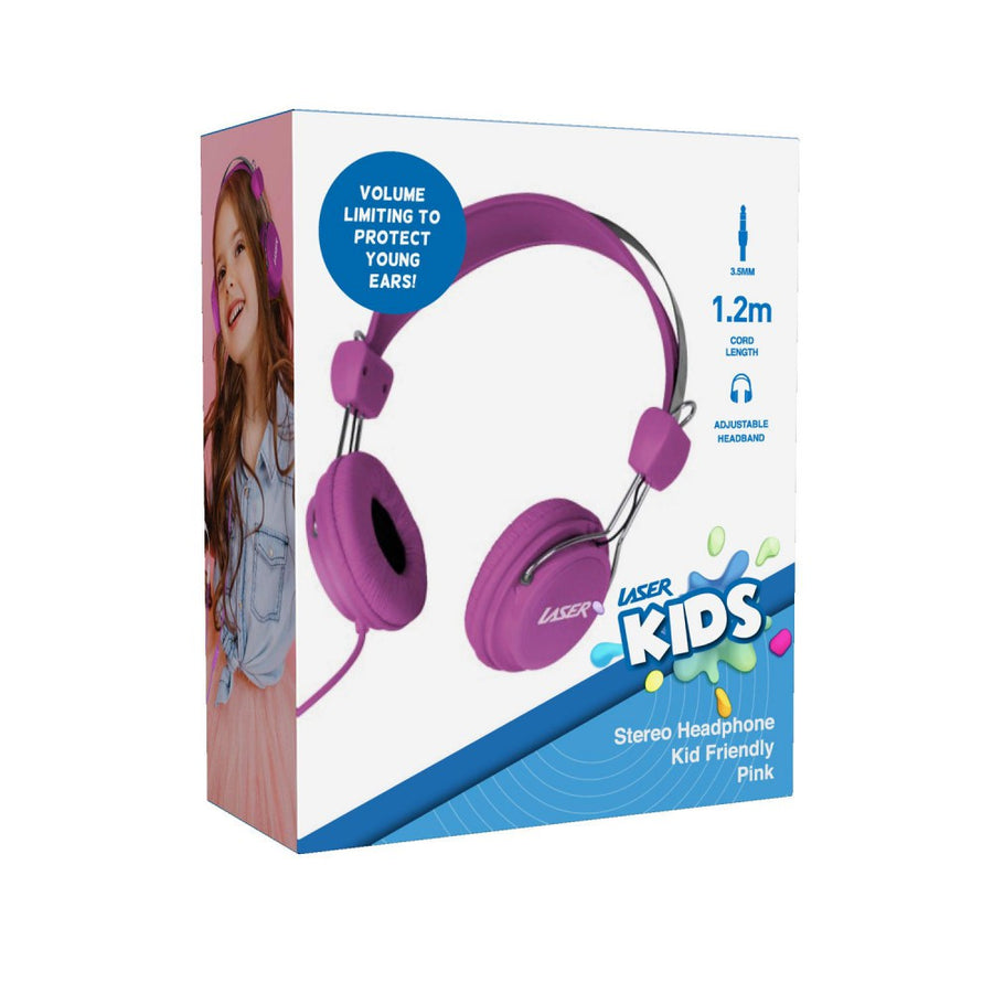 Laser Stereo Kids Friendly Adjustable Lightweight Volume Limited Headphones