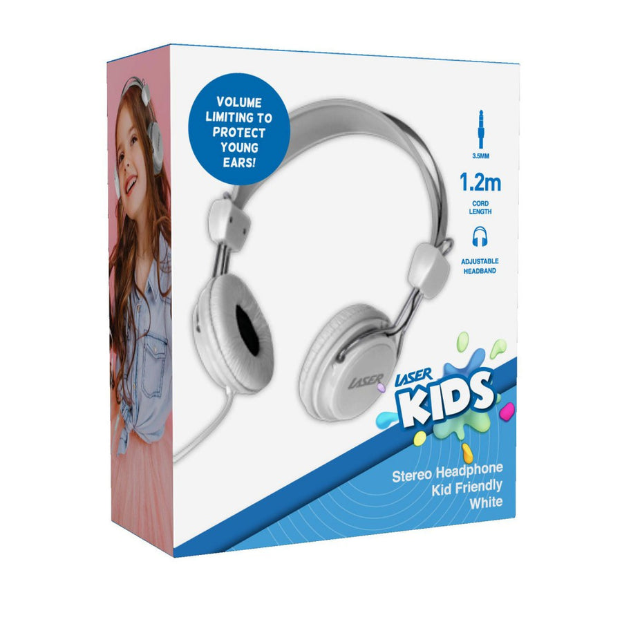 Laser Stereo Kids Friendly Adjustable Lightweight Volume Limited Headphones