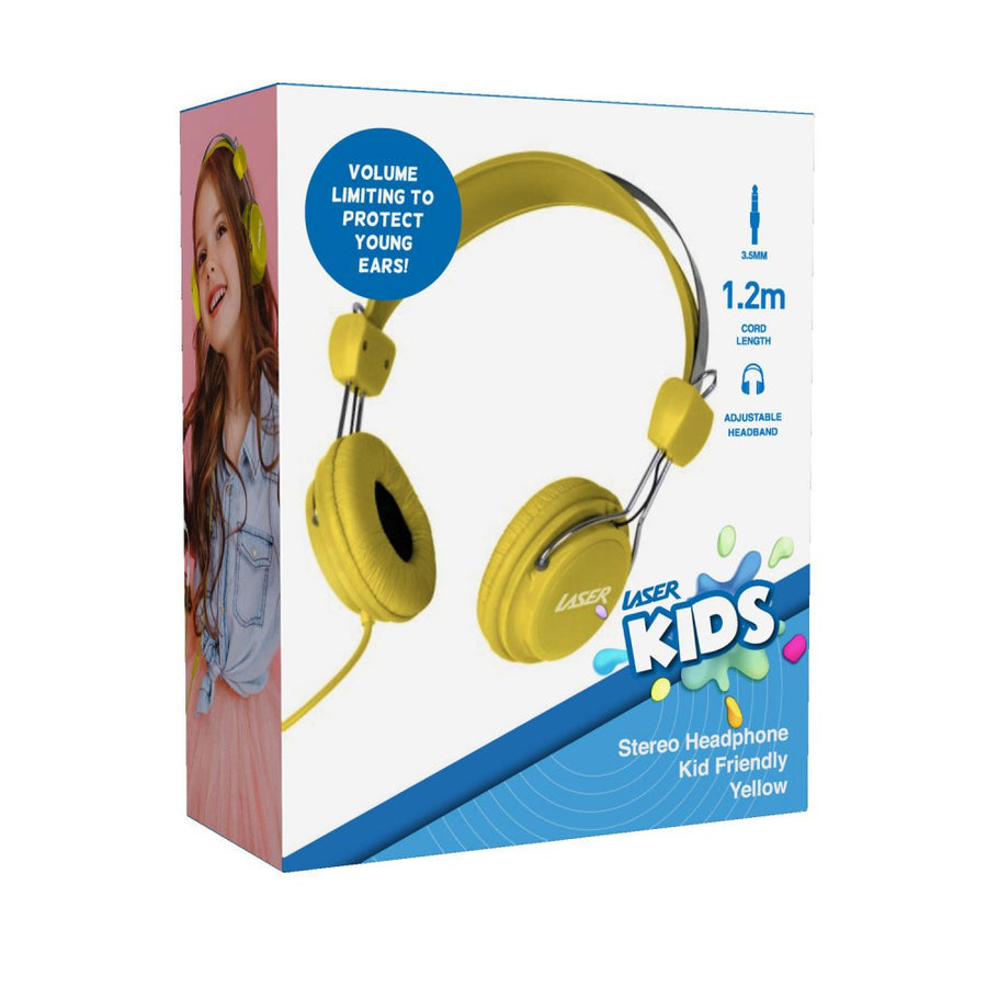 Laser Stereo Kids Friendly Adjustable Lightweight Volume Limited Headphones