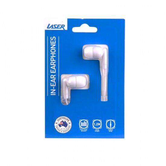 Laser Ergonomic Design 3.5mm Stereo Connector Plug Earbud Wired Headphones