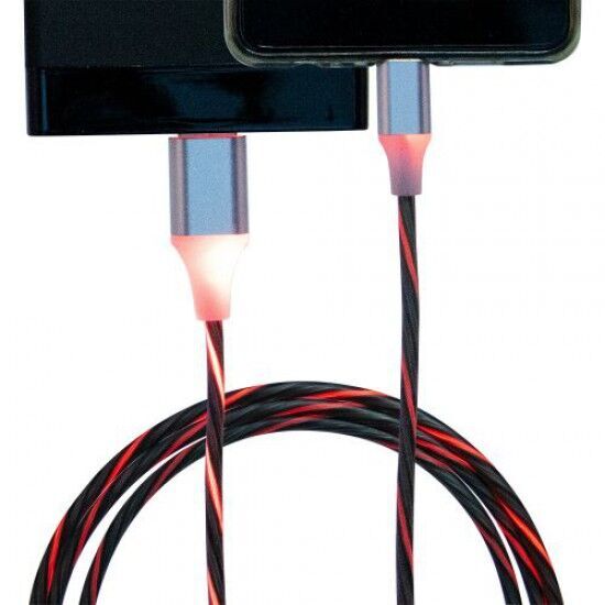 Laser 1m USB to Type-C LED Pulsating Illumination iPhone Charge Cable