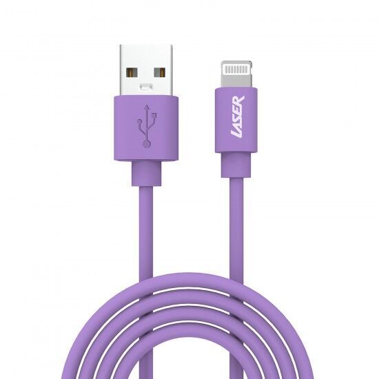 Laser MFi Lightning to USB-A Fast Charging 2m Cable 2 Pack