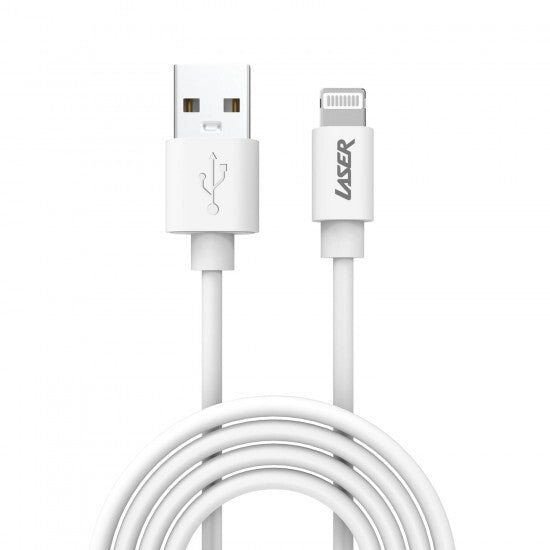 Laser MFi Lightning to USB-A Fast Charging 2m Cable 2 Pack